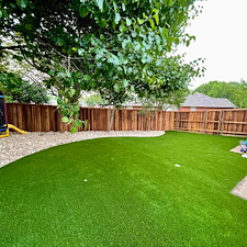 Backyard-Play-Haven-Kid-Friendly-Turf-River-Rock-Installation-in-Frisco-TX 8