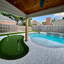 Backyard-Resort-Putting-Green-Artificial-Turf-Landscape-Rock-Installation-in-Flower-Mound-TX 4