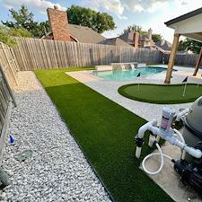 Backyard-Resort-Putting-Green-Artificial-Turf-Landscape-Rock-Installation-in-Flower-Mound-TX 5