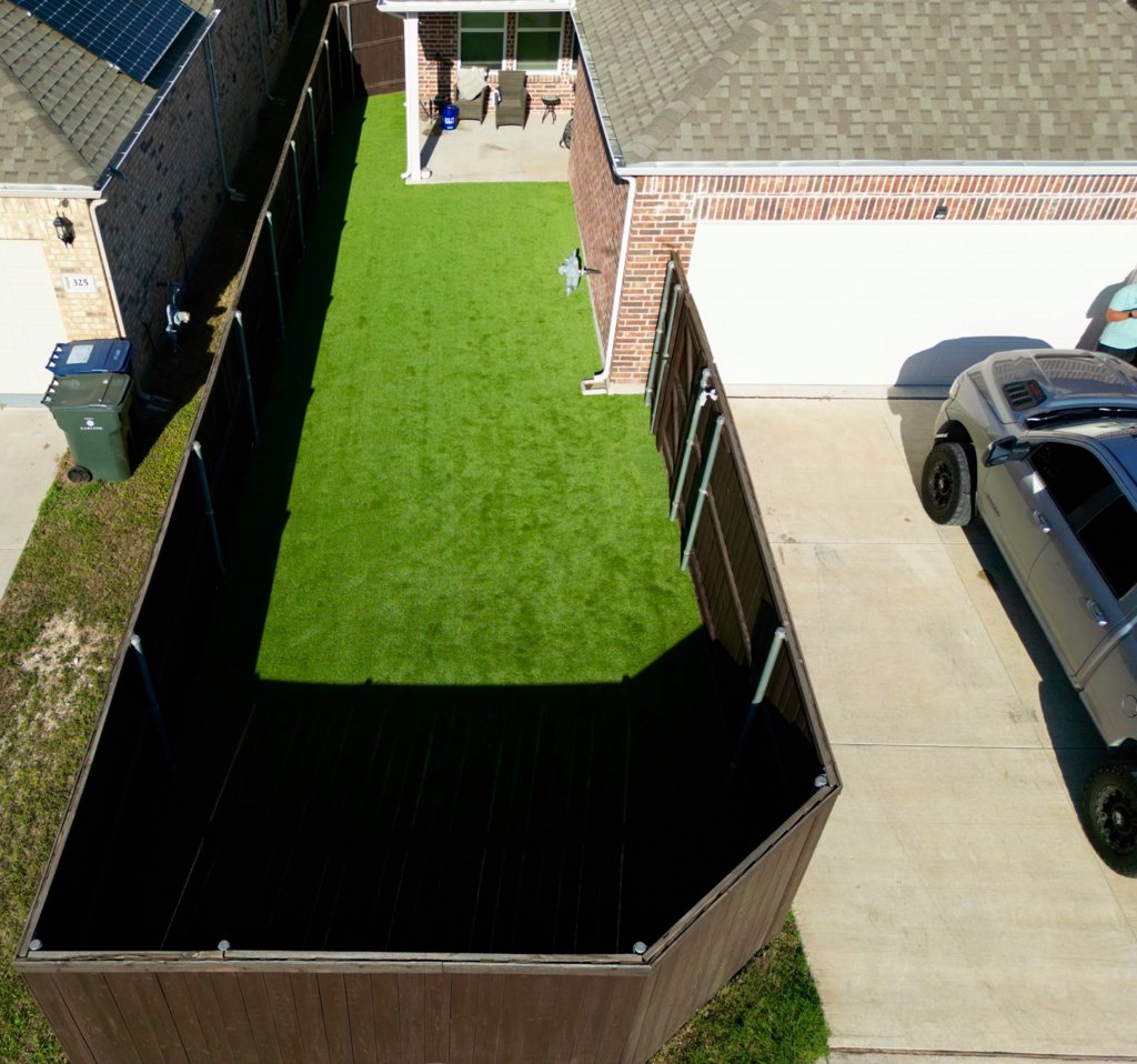 Full Backyard Artificial Turf Installation in Garland, TX