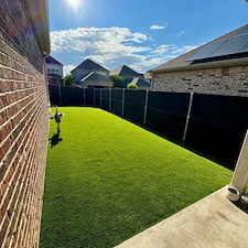 Full-Backyard-Artificial-Turf-Installation-in-Garland-TX 10