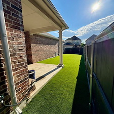 Full-Backyard-Artificial-Turf-Installation-in-Garland-TX 11